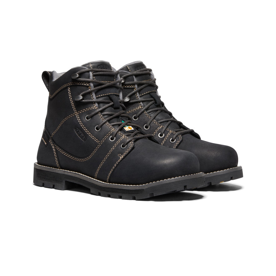 Moteriški CSA Seattle 6 colių neperšlampami batai (su aliuminio pirštų apsauga) Black/Steel Grey - Paveikslėlis 2