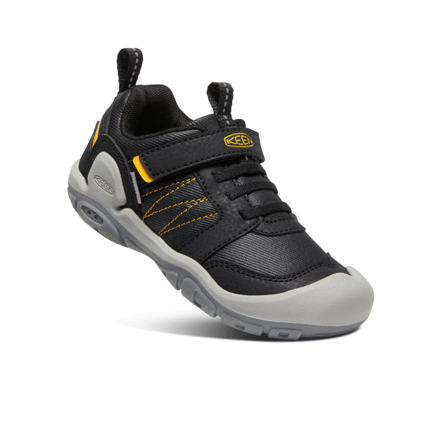 Little Kids' Knotch Peak Sneaker Black/Keen Yellow