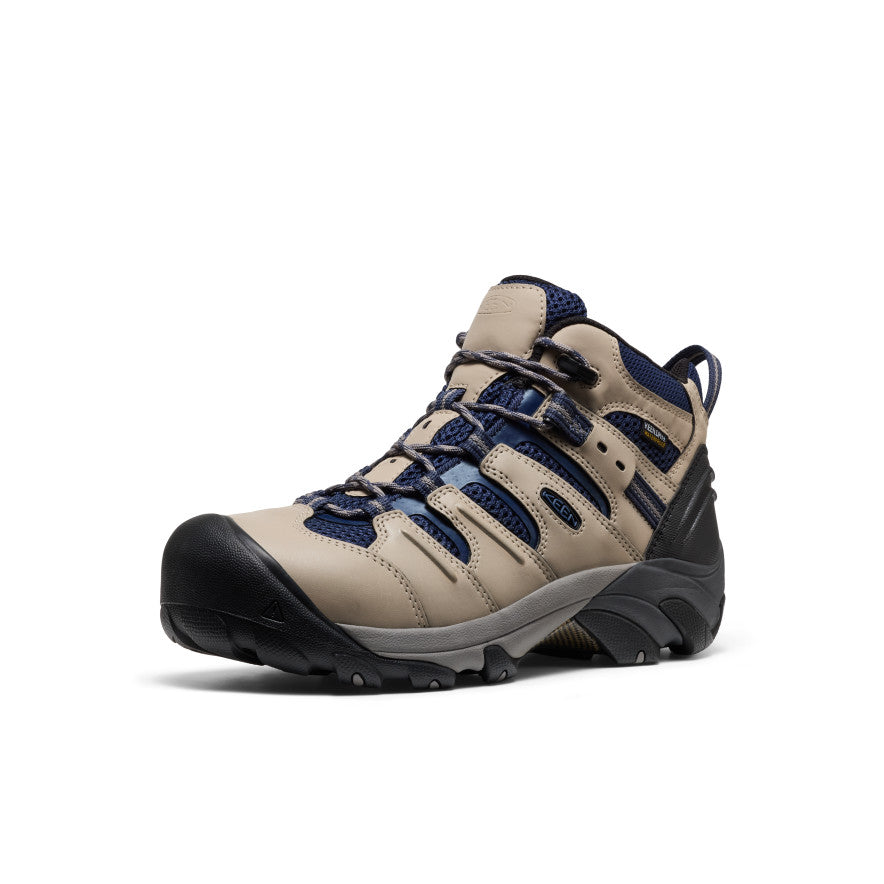Men's Lansing Mid Waterproof (Steel Toe) Plaza Taupe/Black - Image 3