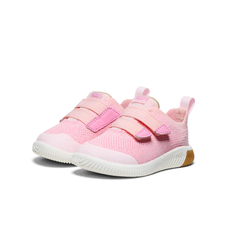 Kūdikio megzti bateliai su dvigubu dirželiu „KNX Knit Double Strap“ Giggle Pink/Moonlite Mauve - Paveikslėlis 2