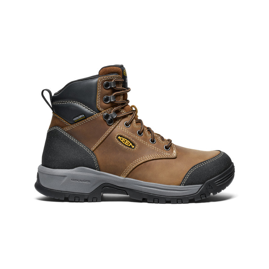 Men's Evanston 6" Waterproof Boot (Soft Toe) Bison/Black - Image 1