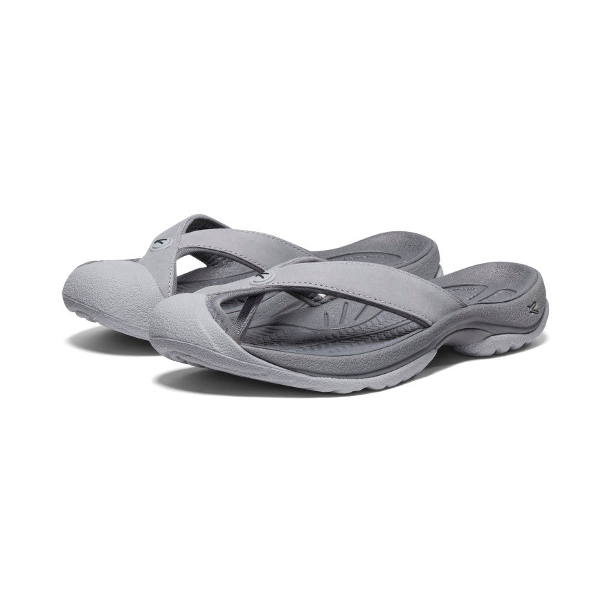 Moteriškos odinės šlepetės „Waimea“ Alloy/Black