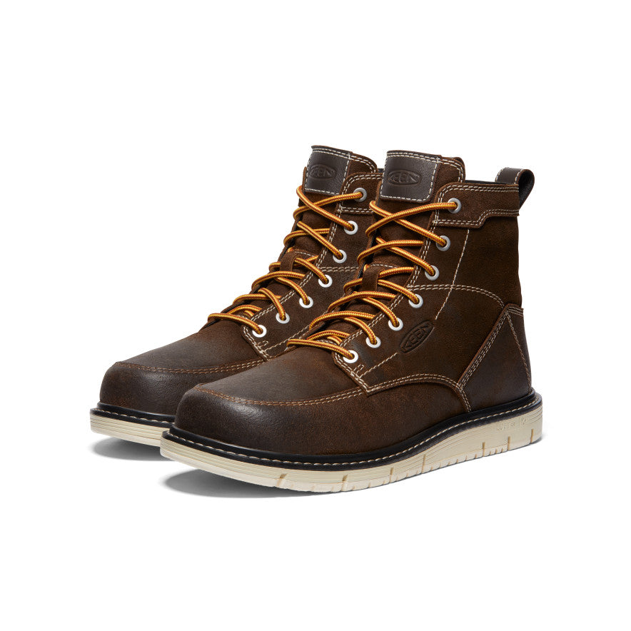 Men's San Jose 6" Boot (Soft Toe) Coffee Bean/Star White