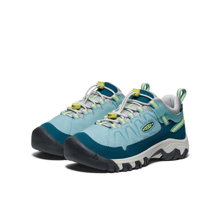 Big Kids' Targhee IV Waterproof Hiking Shoe Reef Waters/Daiquiri Green