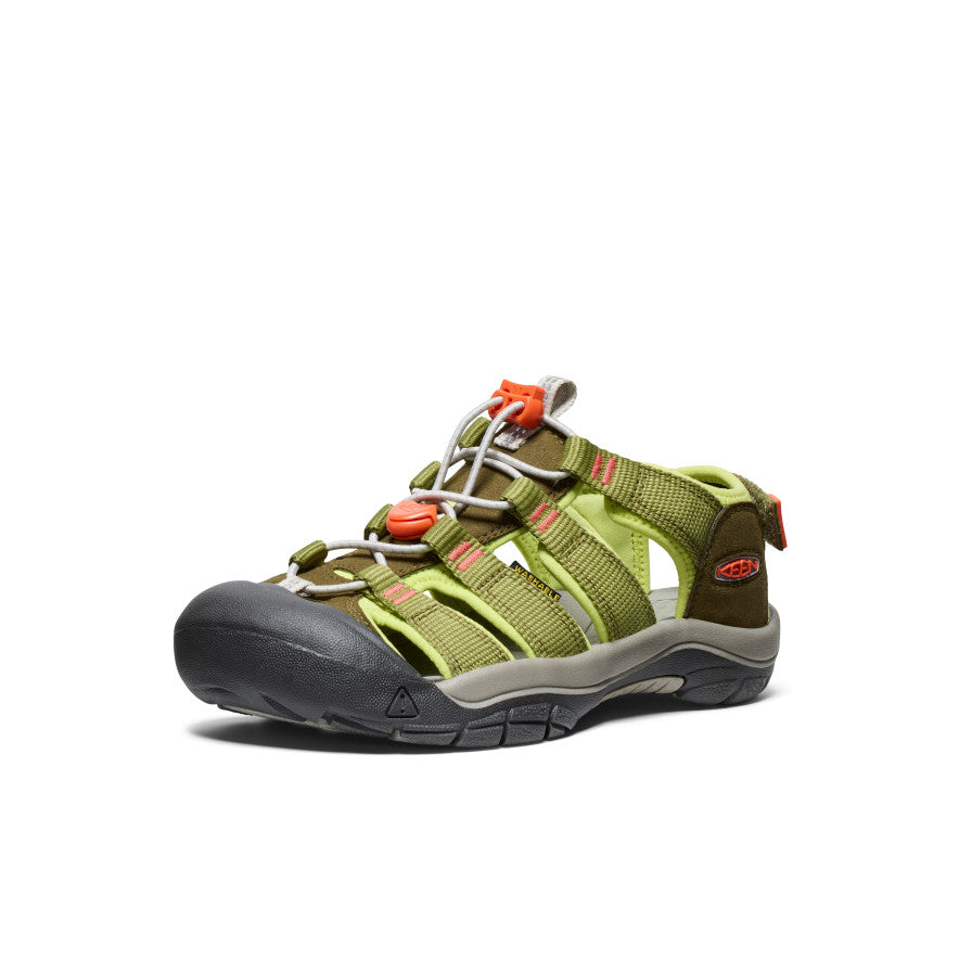 Big Kids' Newport Boundless Sandal Dark Olive/Scarlet Ibis