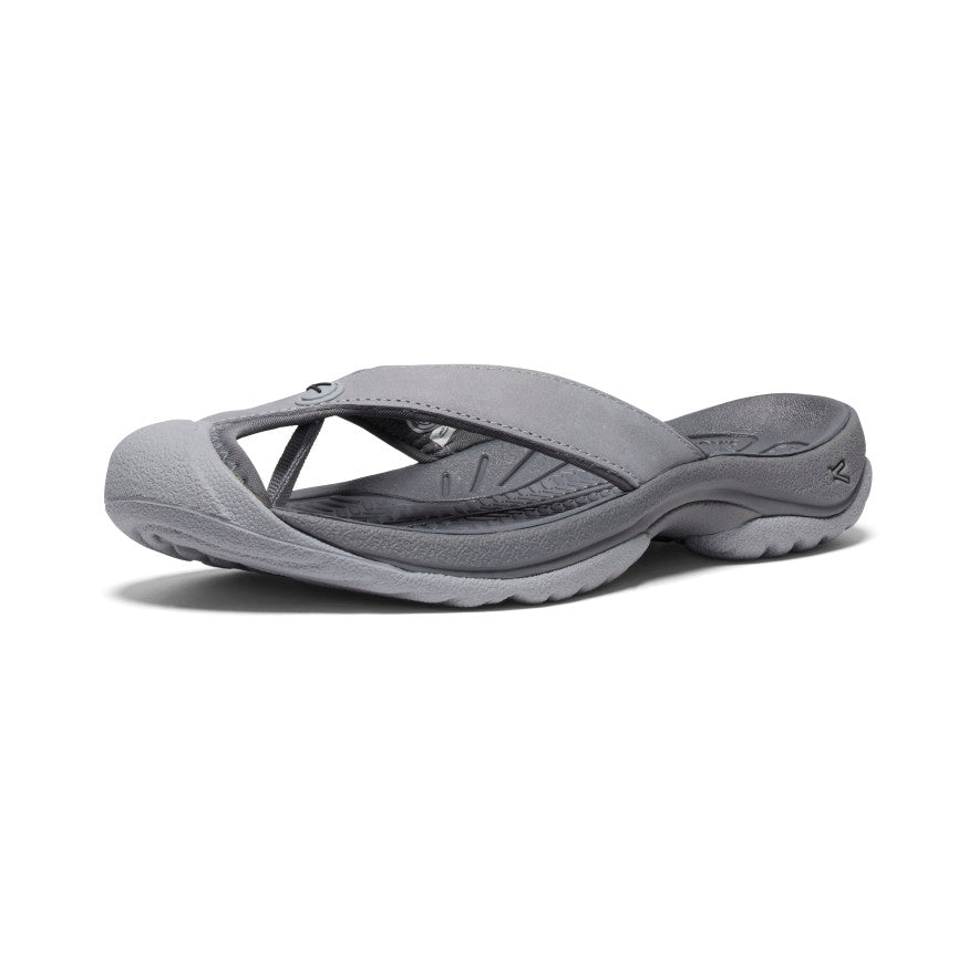 Moteriškos odinės šlepetės „Waimea“ Alloy/Black