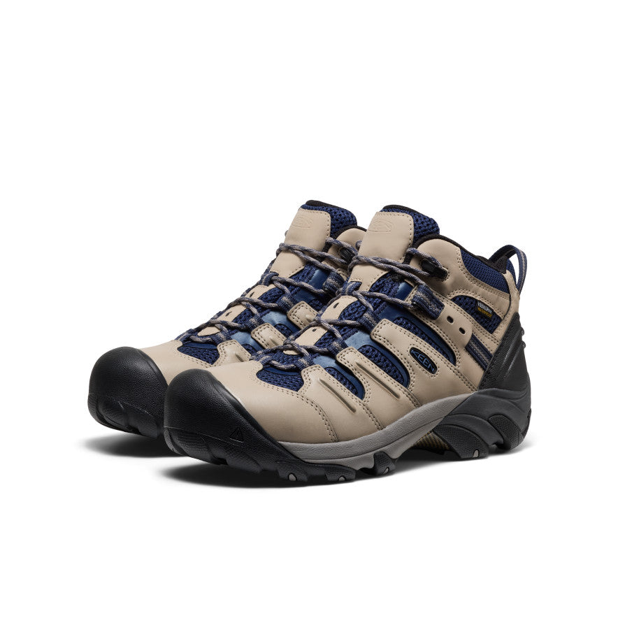 Men's Lansing Mid Waterproof (Steel Toe) Plaza Taupe/Black - Image 2