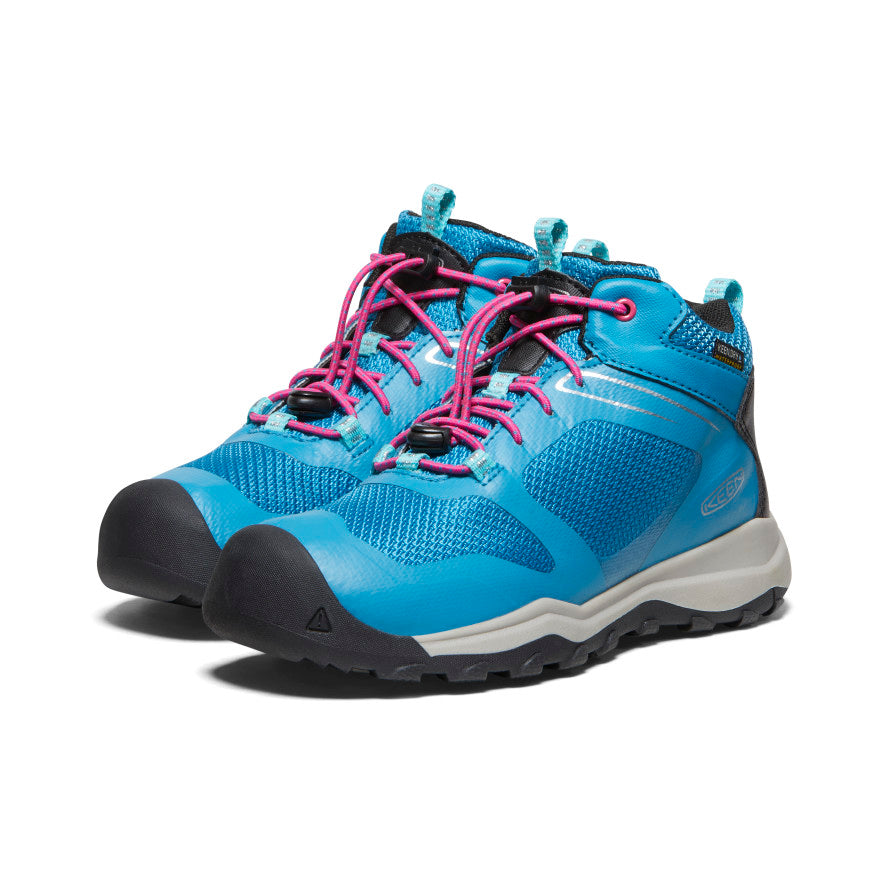 Big Kids' Wanduro Waterproof Boot Fjord Blue/Fuchsia Purple