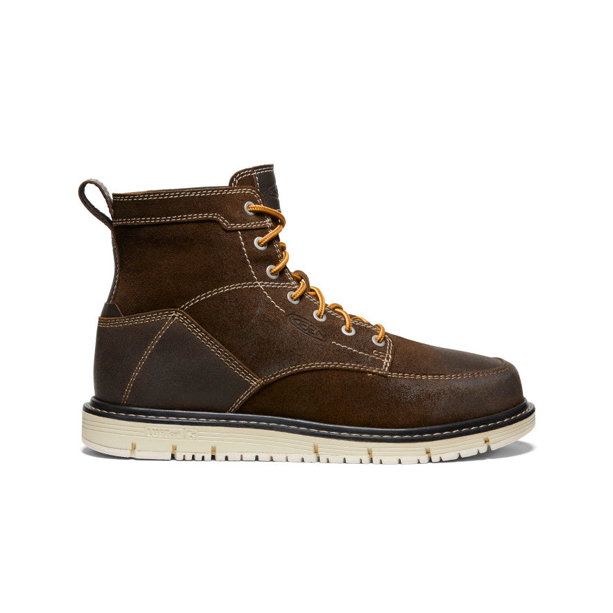 Men's San Jose 6" Boot (Soft Toe) Coffee Bean/Star White