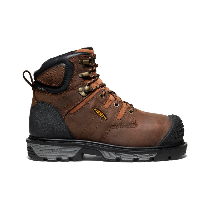 Men's Camden 6" Waterproof Boot INT MET (Carbon Toe) Leather Brown/Black - Image 1