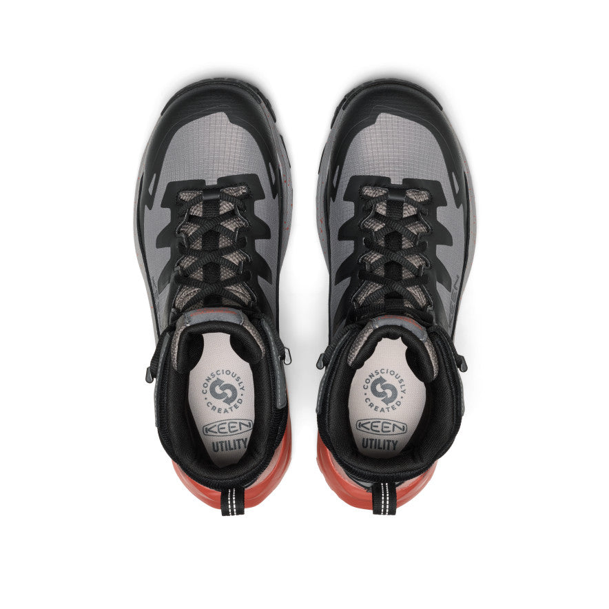 Men's Targhee Blur Waterproof Work Boot (Carbon Toe) Steel Grey/Black