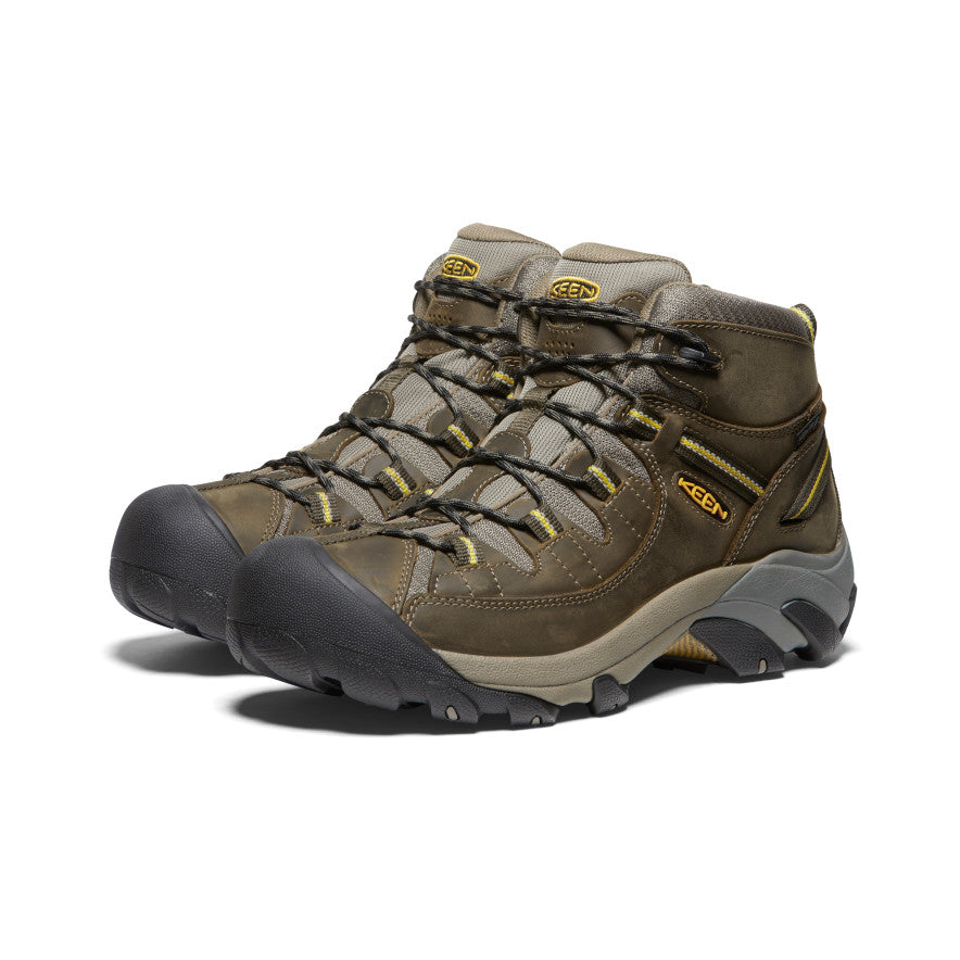 Vyriški neperšlampami žygio batai „Targhee II Mid“ Black Olive/Yellow