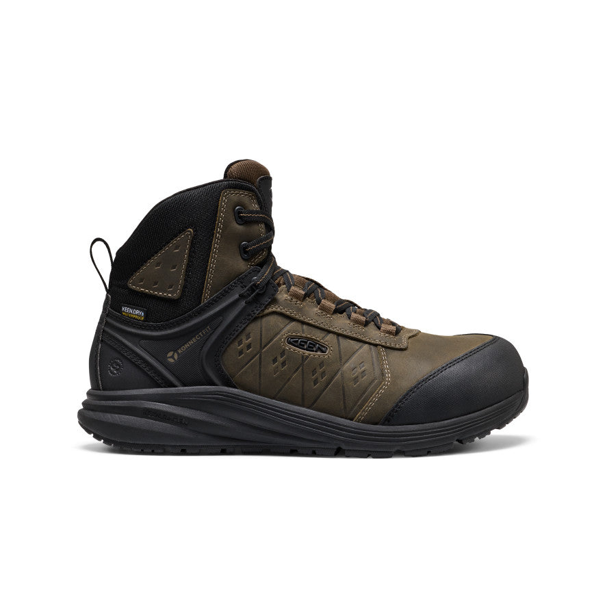 Men's Vista Energy Leather Mid Waterproof SG (Carbon Toe) Canteen/Black