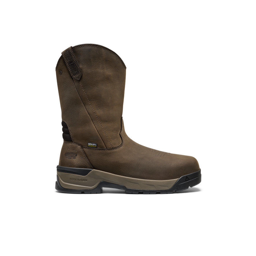 Vyriški CSA Flatland Pull-On neperšlampami darbiniai batai (su anglies pluošto nosele) Dark Brown/Black - Paveikslėlis 1