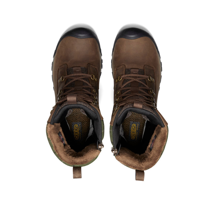 Moteriški batai „Greta Tall Waterproof“ Dark Earth/Green Plaid