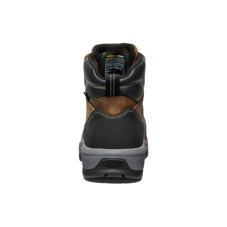 Men's Evanston 6" Waterproof Boot (Carbon Toe) Bison/Black - Image 5