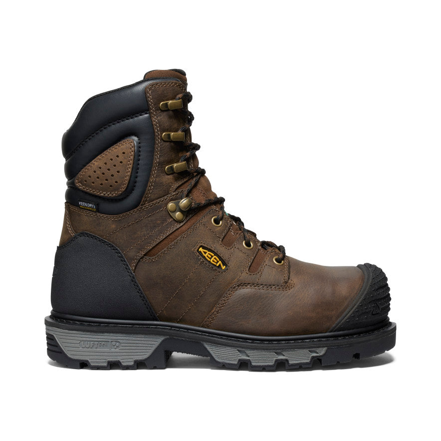 Men's CSA Camden 8" Waterproof Boot (Carbon Toe) Dark Earth/Black - Image 1