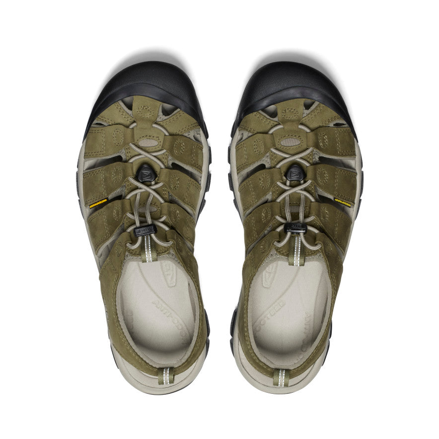 Vyriškos odinės basutės „Newport“ Martini Olive/Brindle