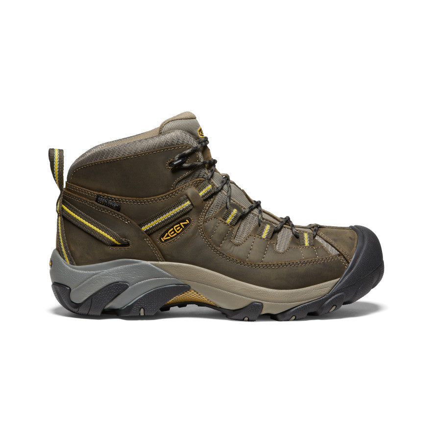 Vyriški neperšlampami žygio batai „Targhee II Mid“ Black Olive/Yellow