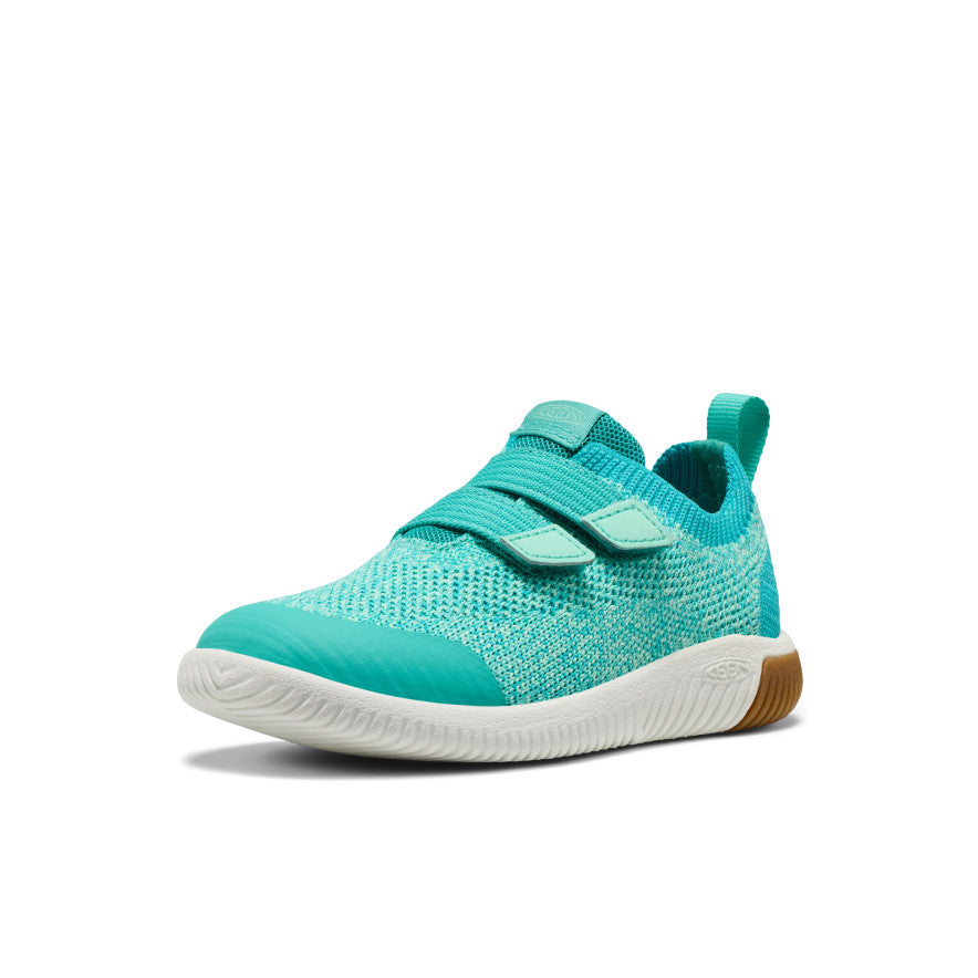 Mažylių KNX megztas dvigubas dirželis Bright Aqua/Cabbage