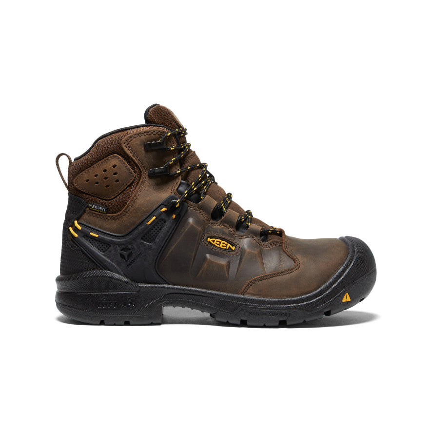 Men's Dover 6" Waterproof (Carbon Toe) Dark Earth/Black