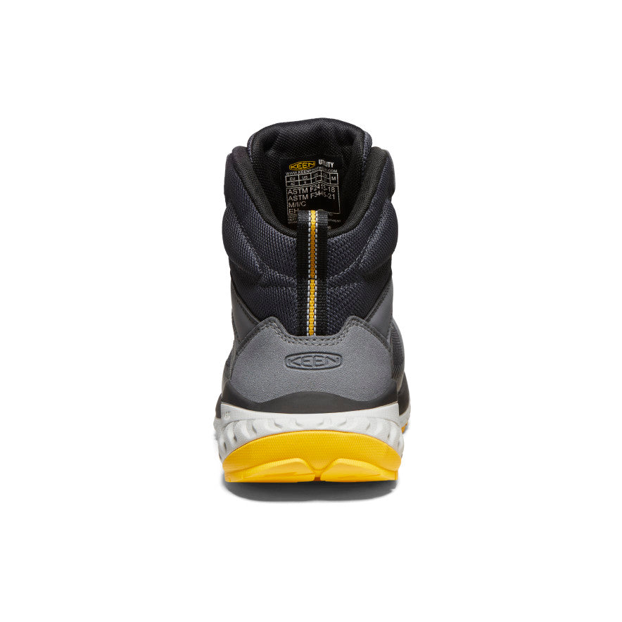 Men's Arvada Mid Work Sneaker (Carbon Toe) Black/Keen Yellow - Image 5