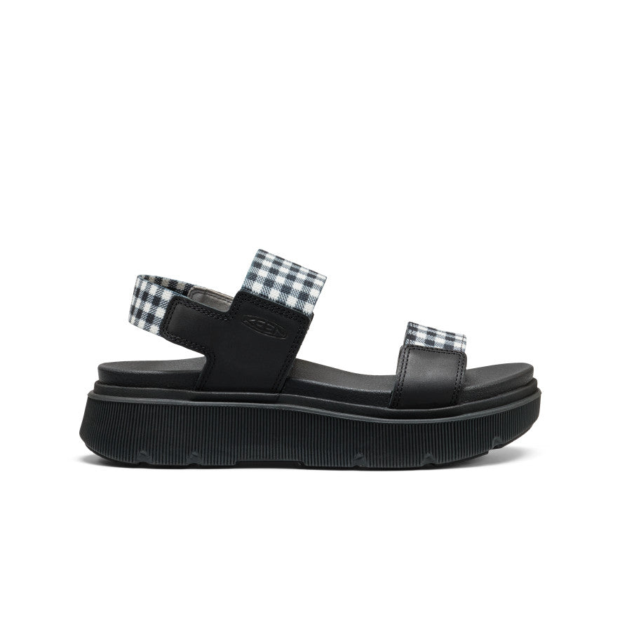 Moteriškos basutės su dirželiu per kulną „Elle Mila“ Black/Multi Black