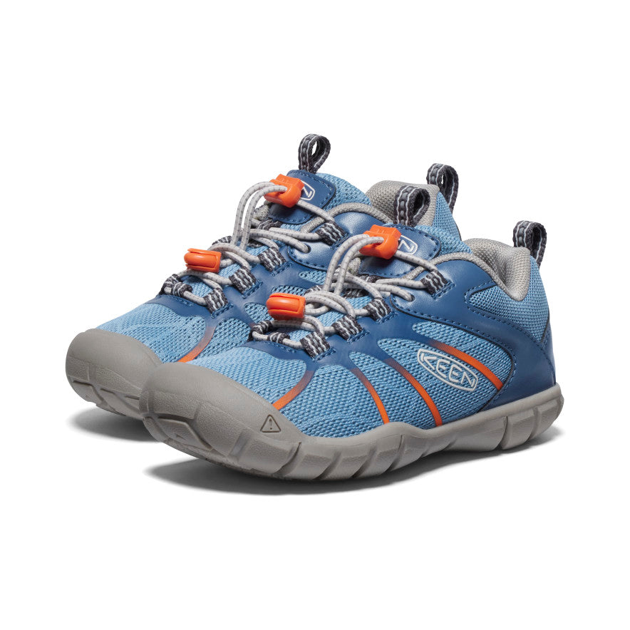 Mažųjų vaikiškų batų „Chandler 2 CNX“ sportbačiai Vintage Indigo/Safety Orange