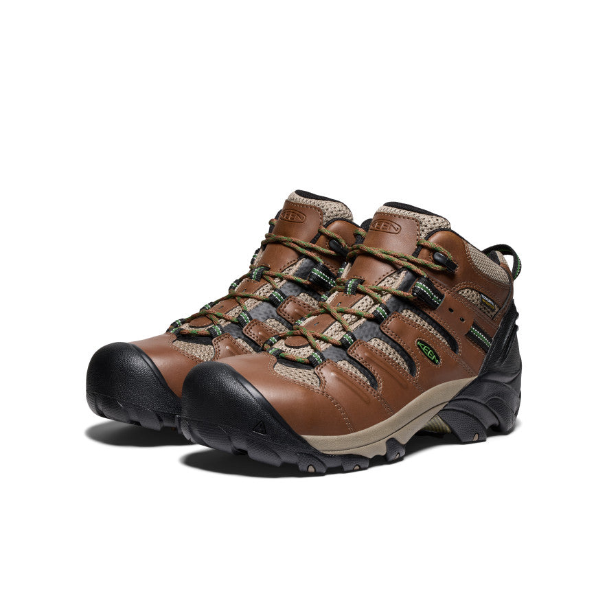 Men's Lansing Mid Waterproof (Steel Toe) Bison/Black