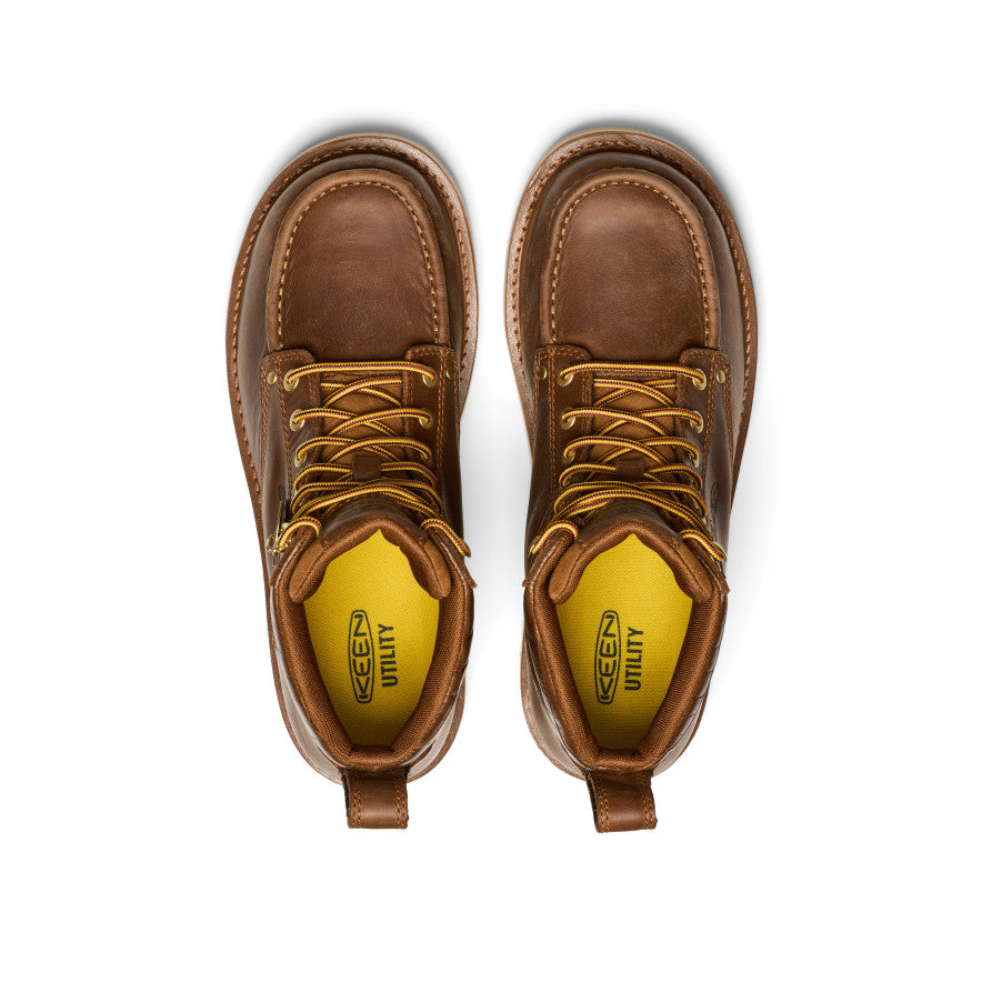 Vyriški 6 colių „Cincinnati“ batai (minkštas priekis) x „Noon Goons“ Leather Brown/Off White - Paveikslėlis 4