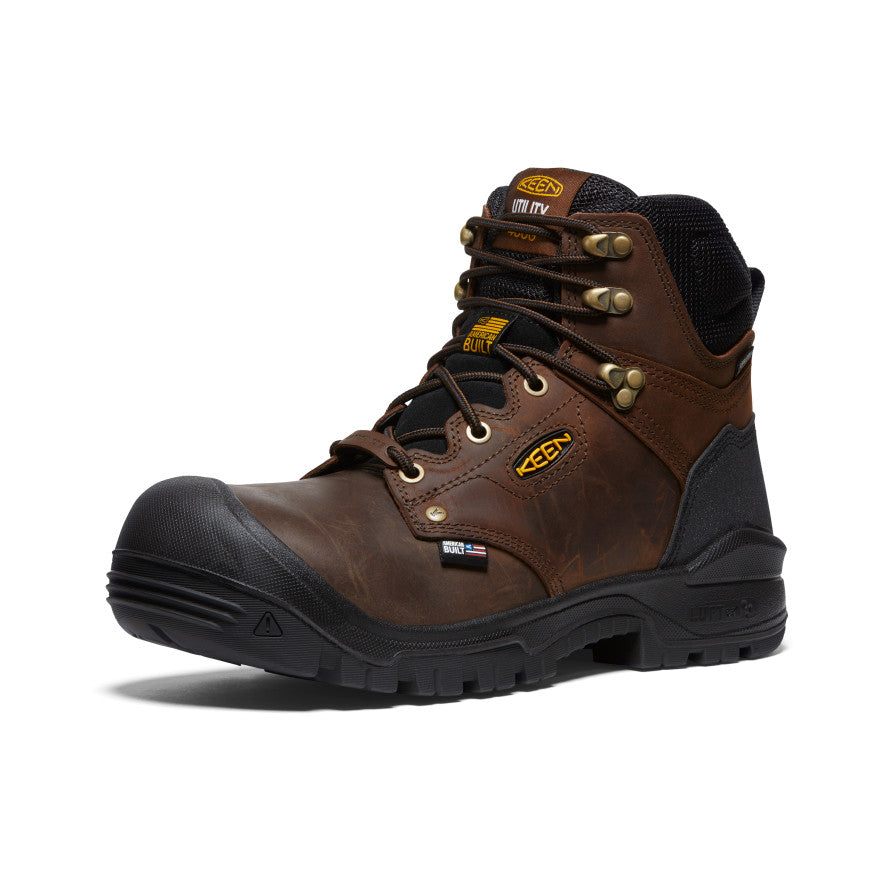 Men's Independence 6" Insulated Waterproof Boot (Carbon Toe) Dark Earth/Black - Image 3