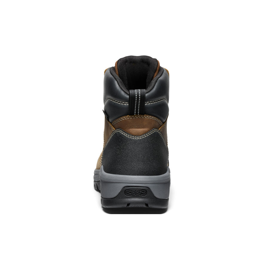 Men's Evanston 6" Waterproof Boot (Soft Toe) Bison/Black - Image 5