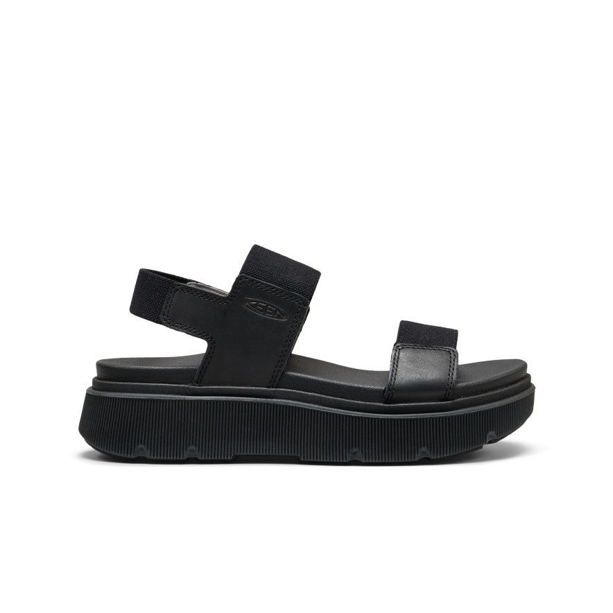 Moteriškos basutės su dirželiu per kulną „Elle Mila“ Black/Black
