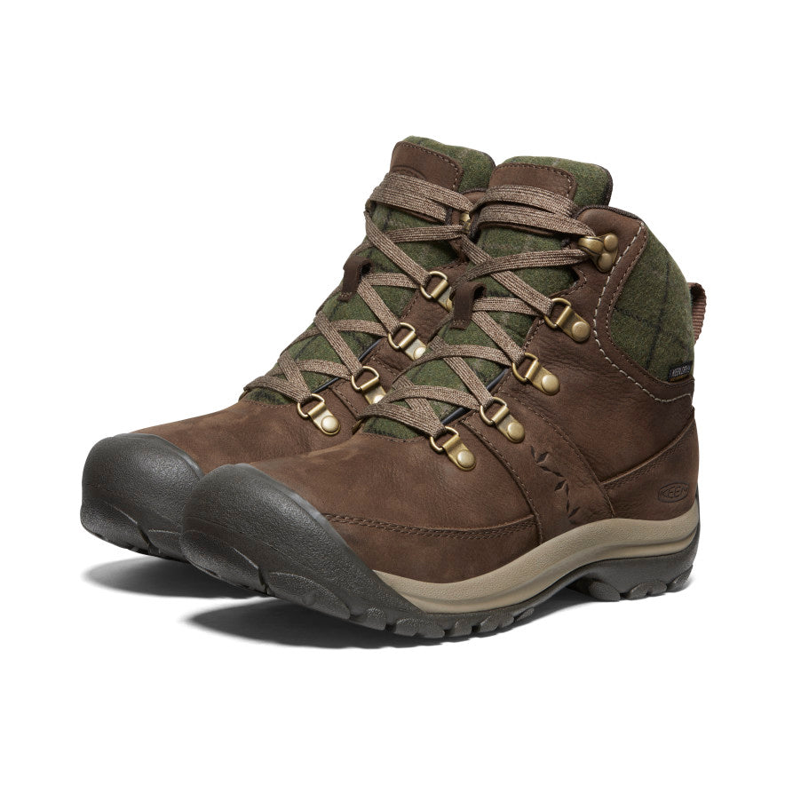Women's Kaci III Winter Waterproof Boot Dark Earth/Green Plaid - Image 2