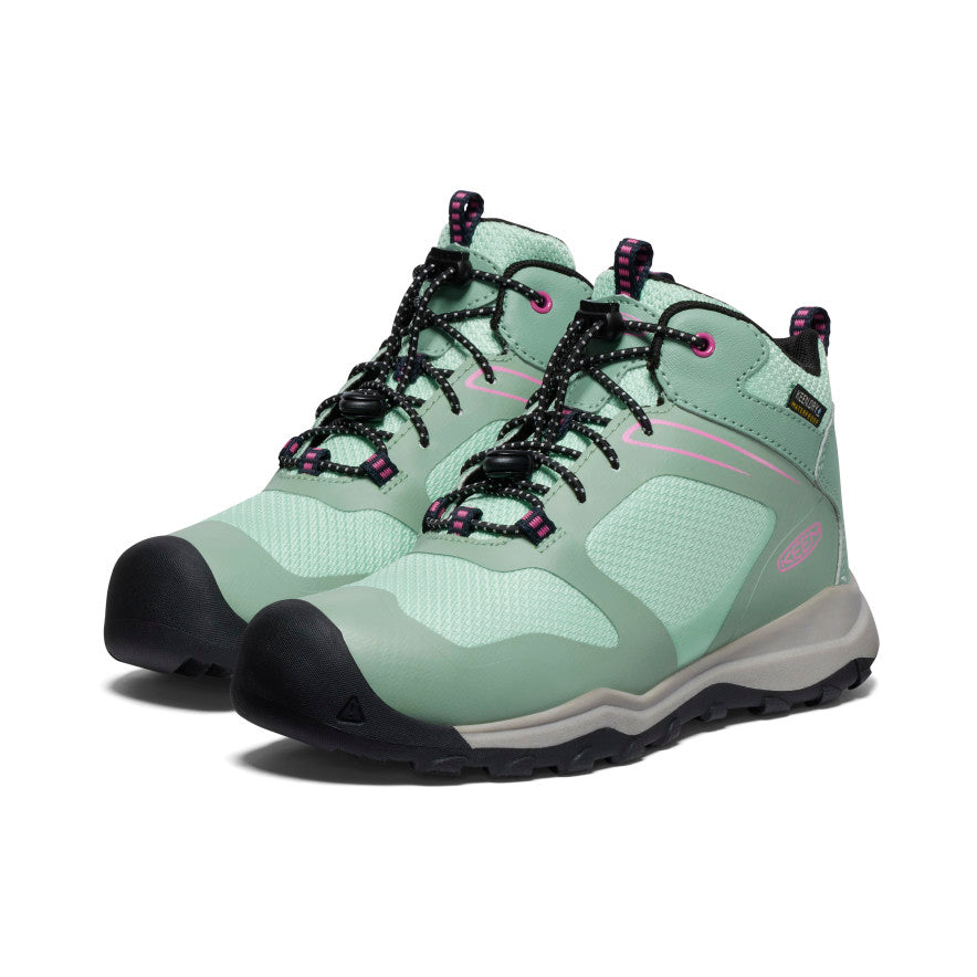 Big Kids' Wanduro Waterproof Boot Granite Green/Ibis Rose