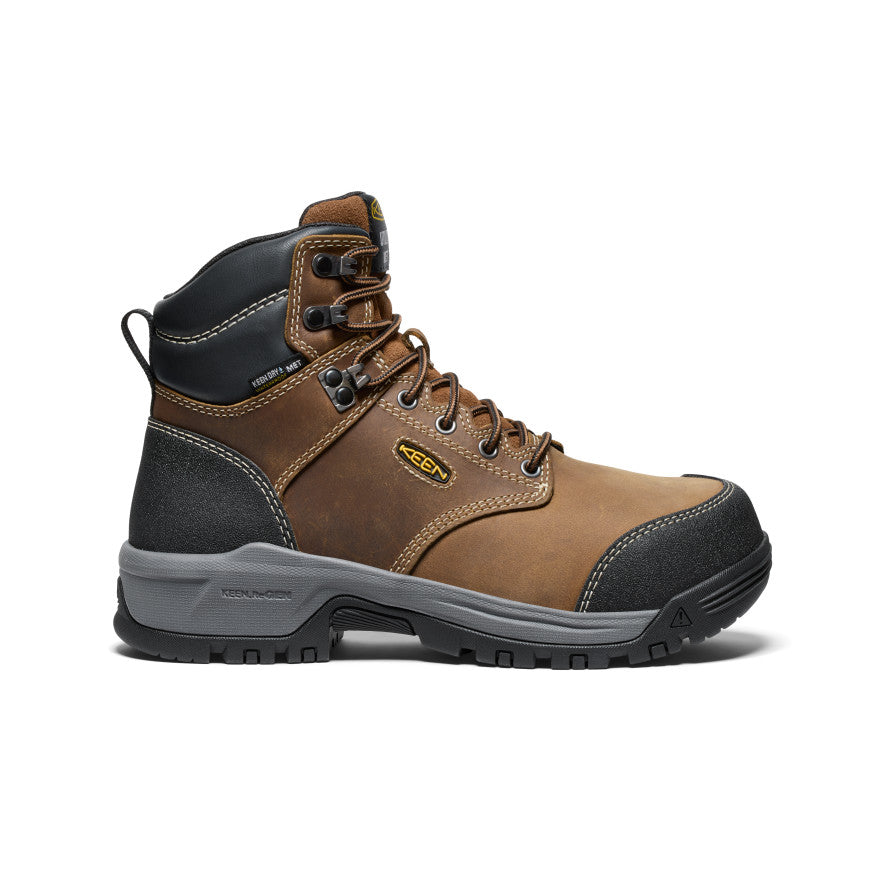 Women's Evanston 6" Waterproof Boot INT MET (Carbon Toe) Bison/Black - Image 1