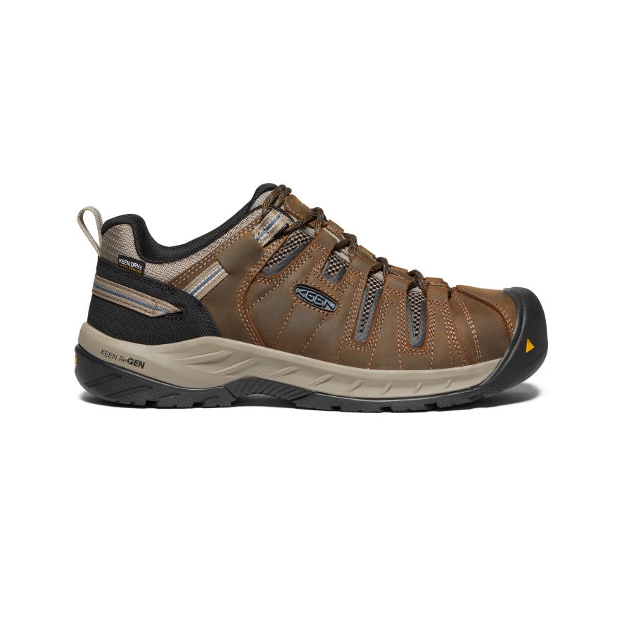 Men's Flint II Waterproof (Steel Toe) Cascade Brown/Orion Blue - Image 1