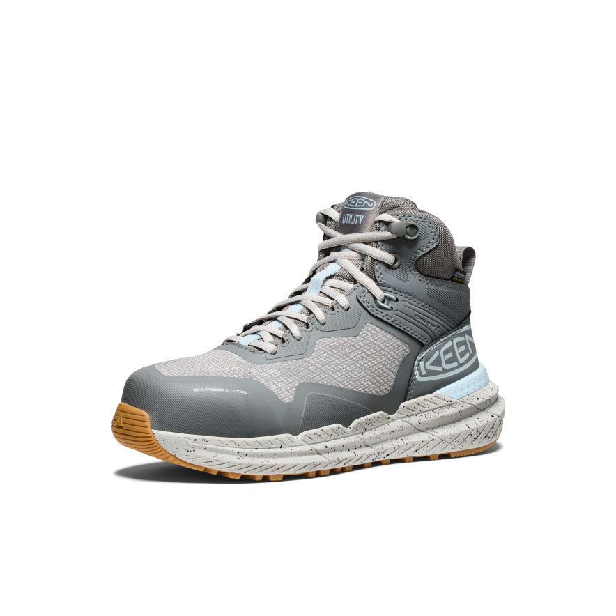 Women's CSA Synchro Waterproof Work Boot (Carbon Toe) Steel Grey/Gum - Image 3