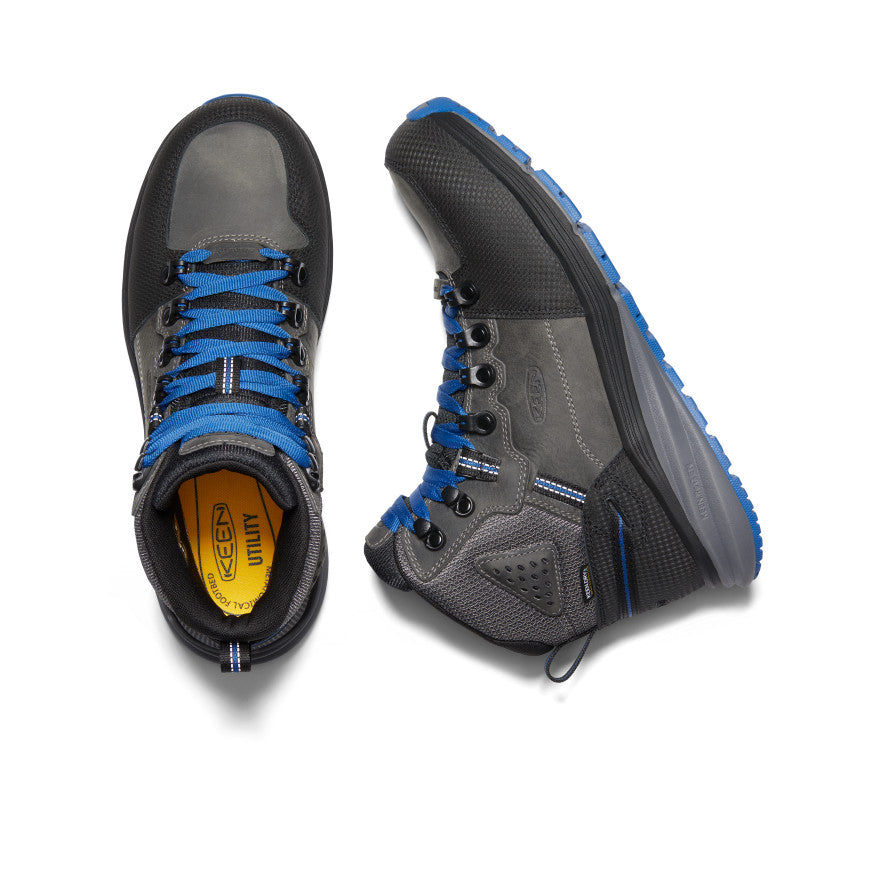 Men's Red Hook Waterproof Boot (Carbon Toe) Steel Grey/Bright Cobalt