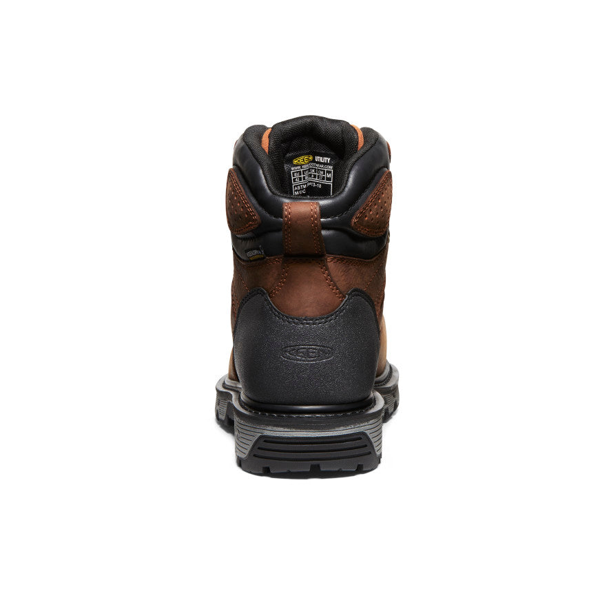 Men's Camden 6" Waterproof Boot INT MET (Carbon Toe) Leather Brown/Black - Image 5
