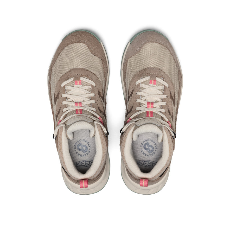 Moteriški vandeniui atsparūs žygio batai „Hightrail“ Brindle/Pink Lemonade