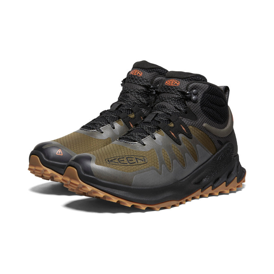 Men's Zionic Waterproof Hiking Boot Dark Olive/Scarlet Ibis - Image 2