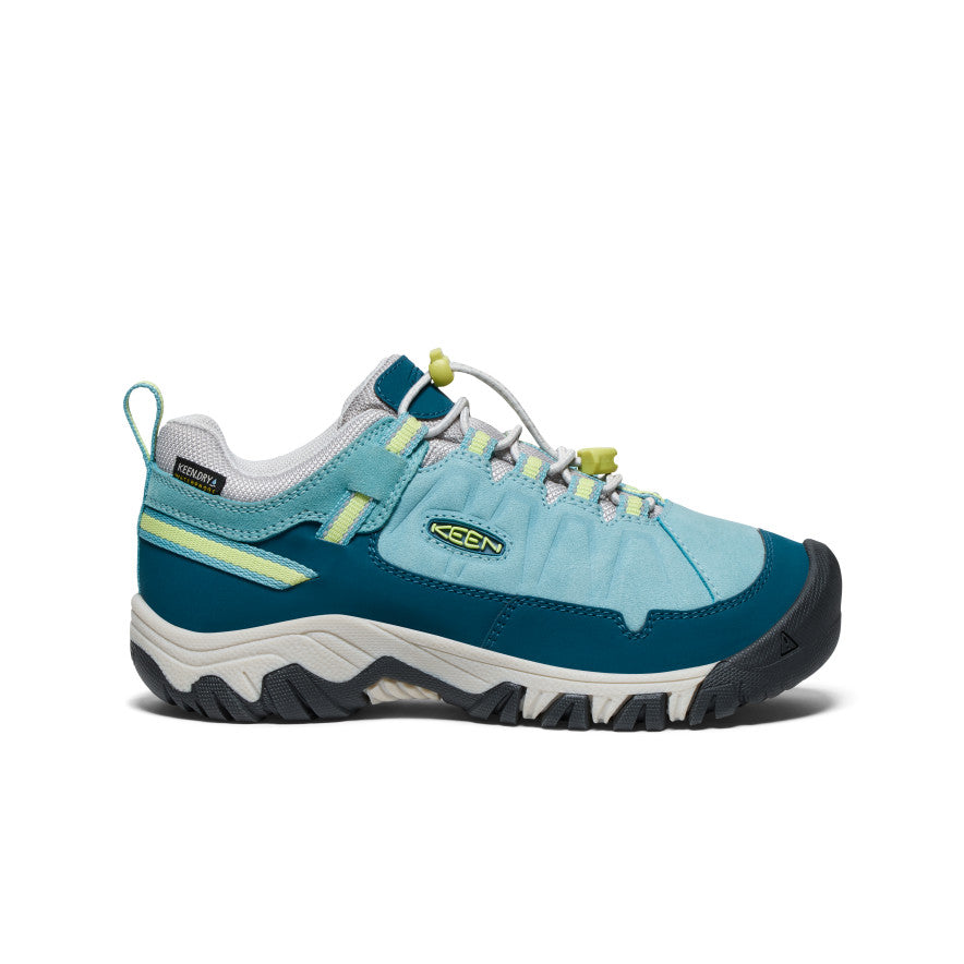 Big Kids' Targhee IV Waterproof Hiking Shoe Reef Waters/Daiquiri Green