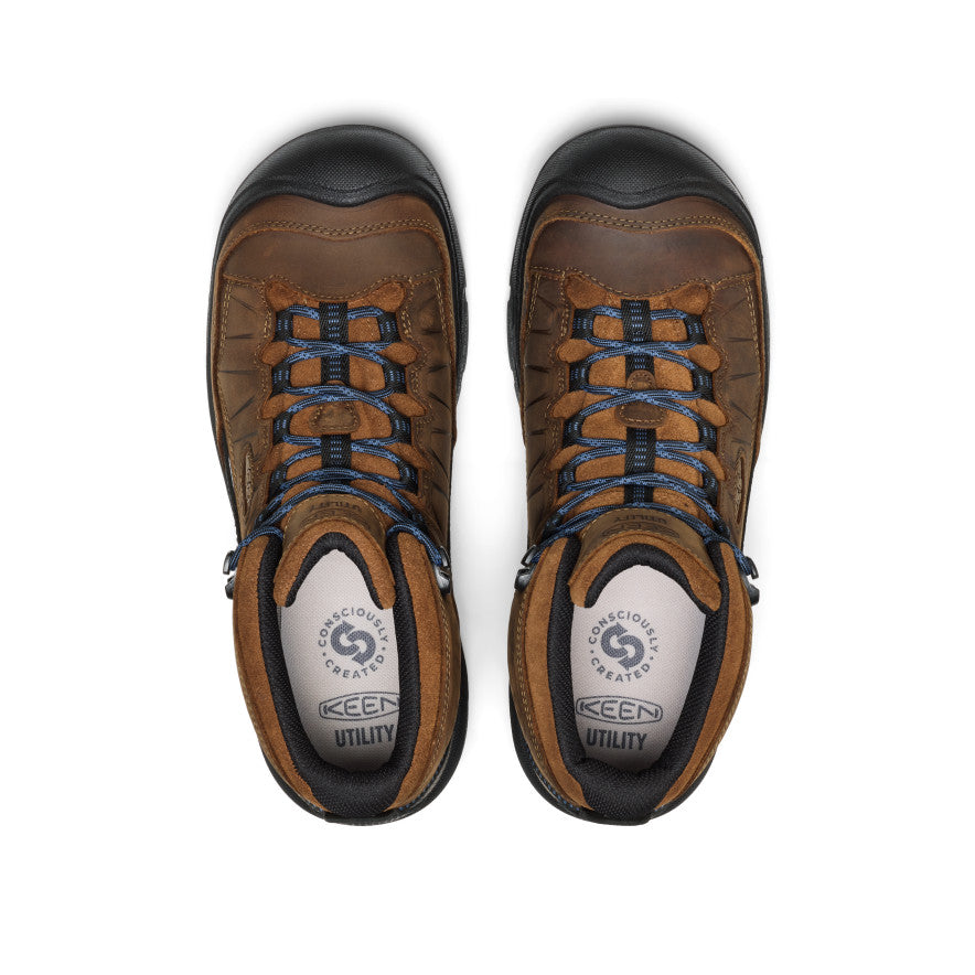 Men's Targhee IV LTR Waterproof Work Boot (Carbon Toe) Bison/Black - Image 4