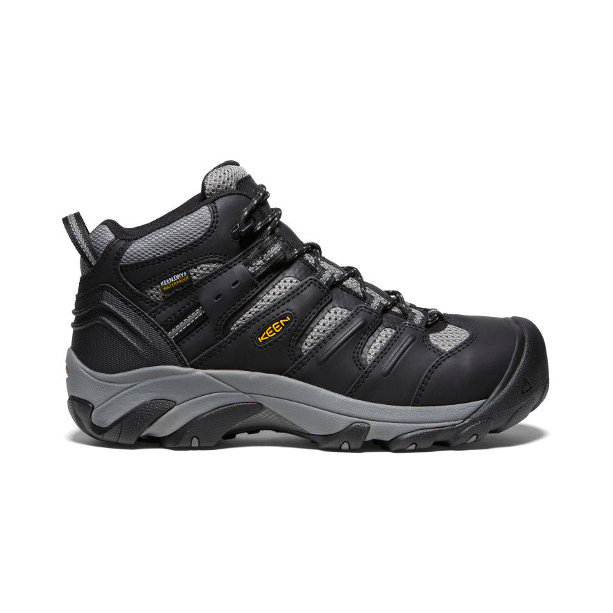 Men's Lansing Mid Waterproof (Steel Toe) Black/Steel Grey