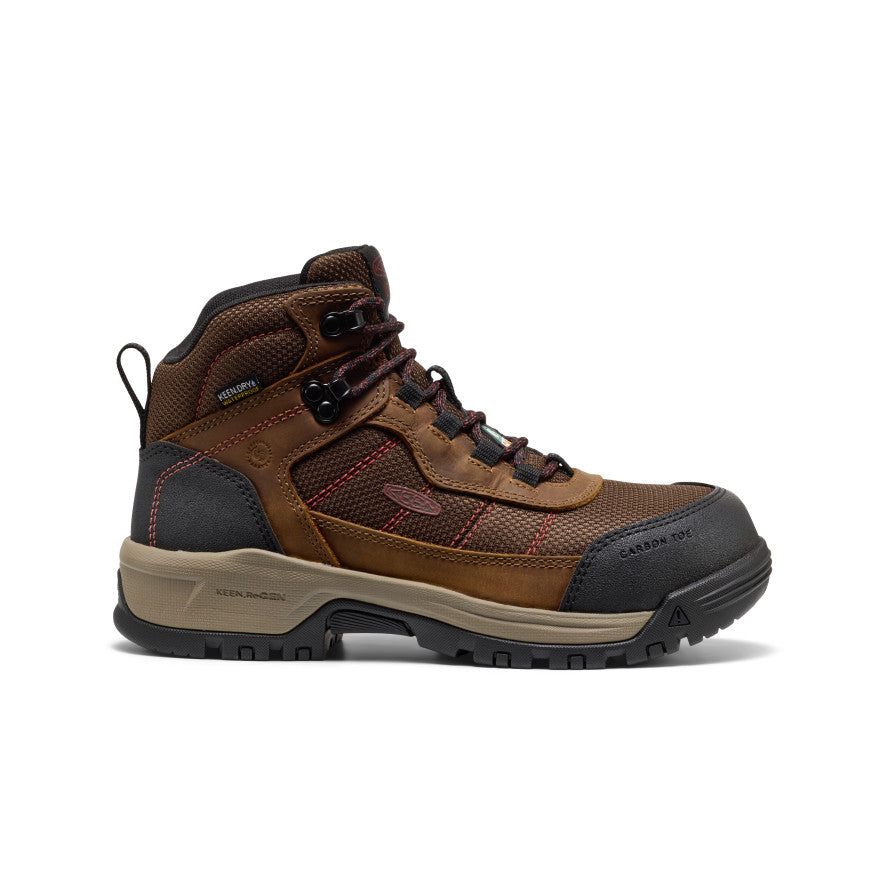 Women's CSA Skokie Waterproof Work Boot (Carbon Toe) Bison/Black - Image 1