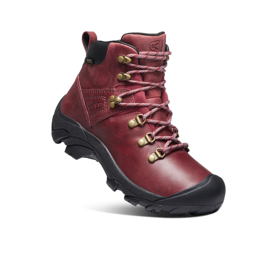 Moteriški Pirėnų vandeniui atsparūs žygio batai Tibetan Red/Black