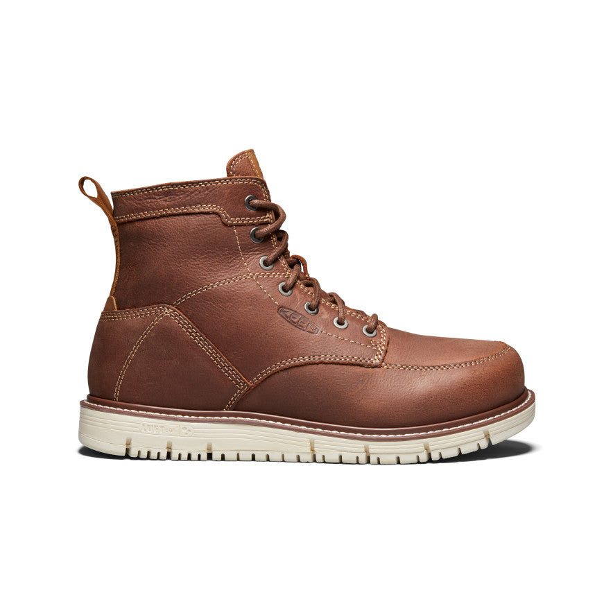 Men's San Jose 6" Boot (Soft Toe) Gingerbread/Off White - Image 1