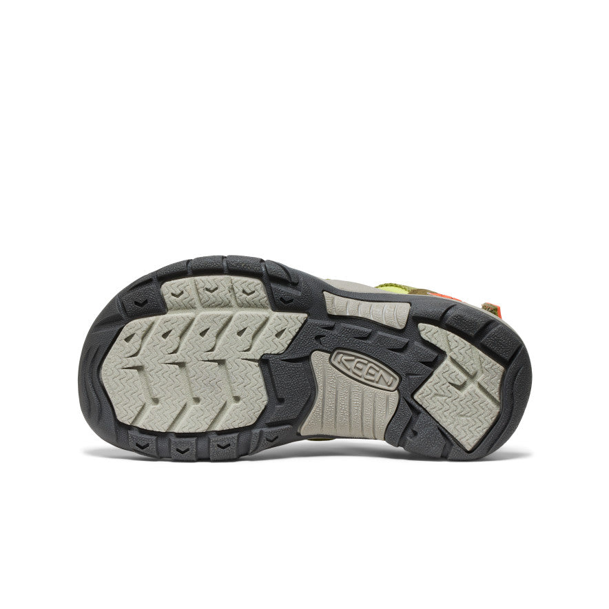 Big Kids' Newport Boundless Sandal Dark Olive/Scarlet Ibis