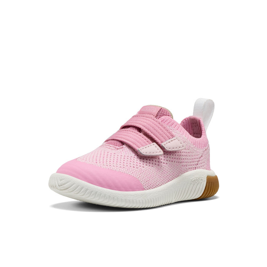 Kūdikio megzti bateliai su dvigubu dirželiu „KNX Knit Double Strap“ Orchid Smoke/Pale Lilac